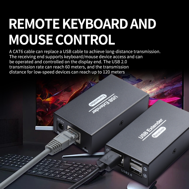 120M USB2.0 Extender Over Ethe - Lan Cable Gaming ulasan dan harga