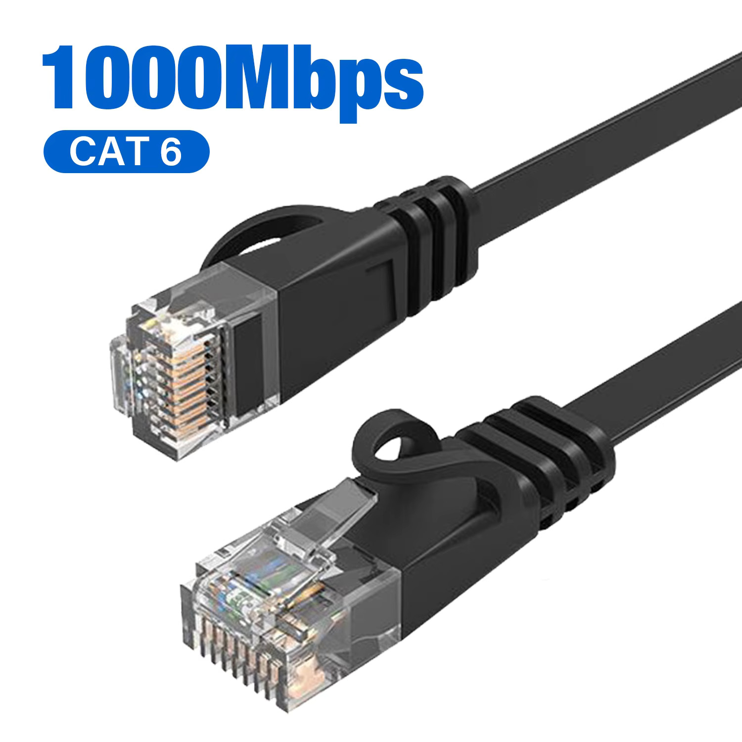 Cat 6 Ethernet Cable Flat Cat6 - Lan Cable Gaming ulasan dan harga