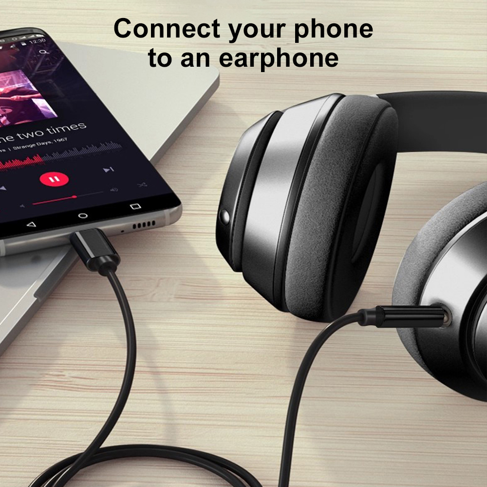 Type-C to 3.5mm AUX Audio Cabl - Gaming Console Entertainment Center ulasan dan harga