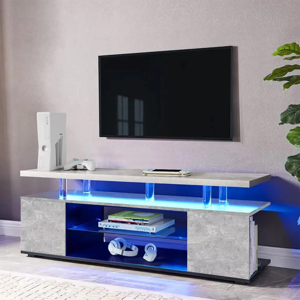 TV Stand for 70 Inch TV LED Ga - Gaming Console Entertainment Center ulasan dan harga