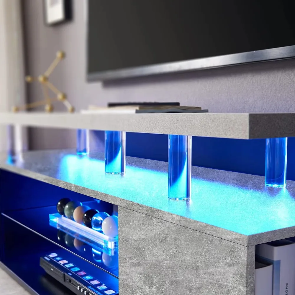 TV Stand for 70 Inch TV LED Ga - Gaming Console Entertainment Center ulasan dan harga