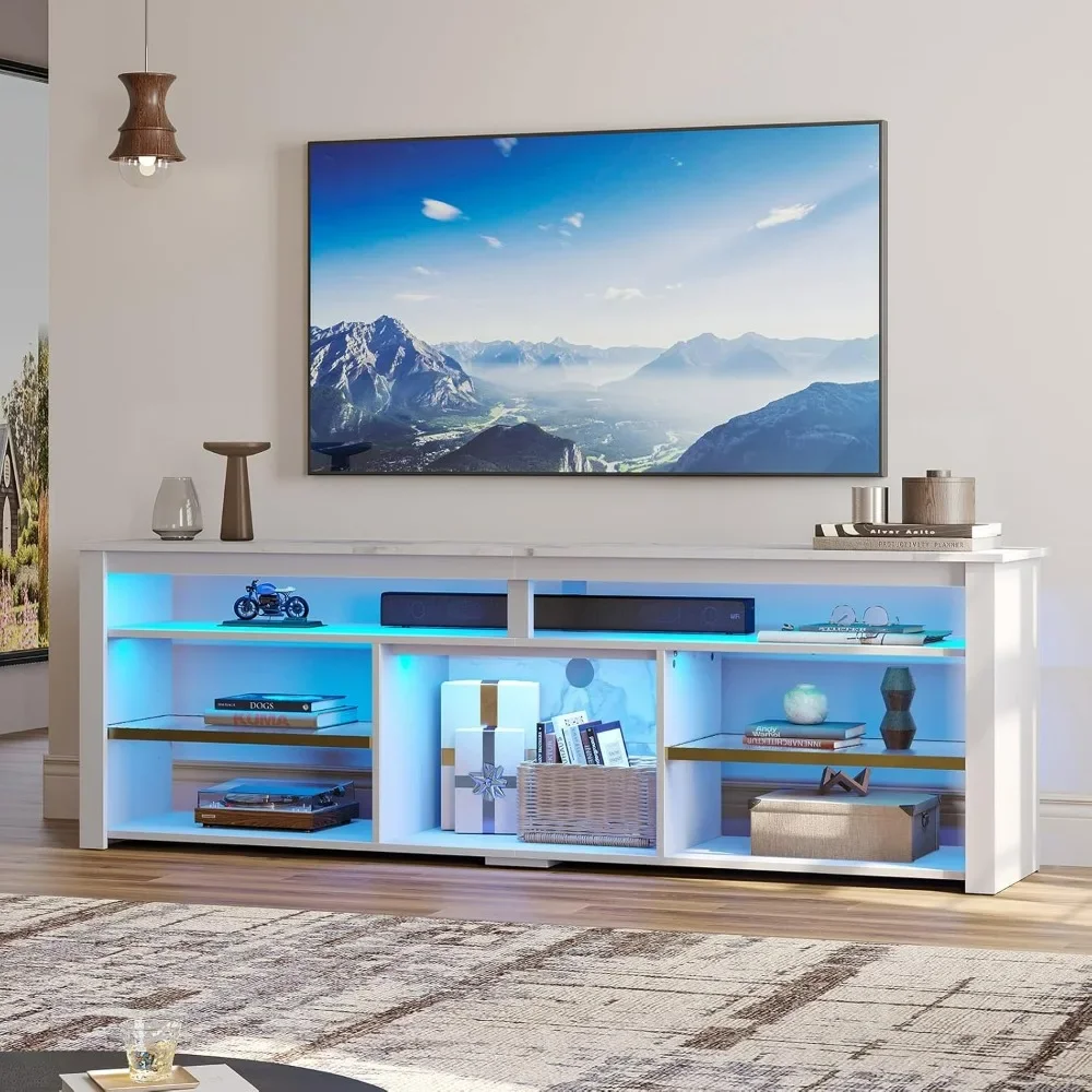 TV Stand for 75 inch TV, Tall  - Gaming Console Entertainment Center ulasan dan harga