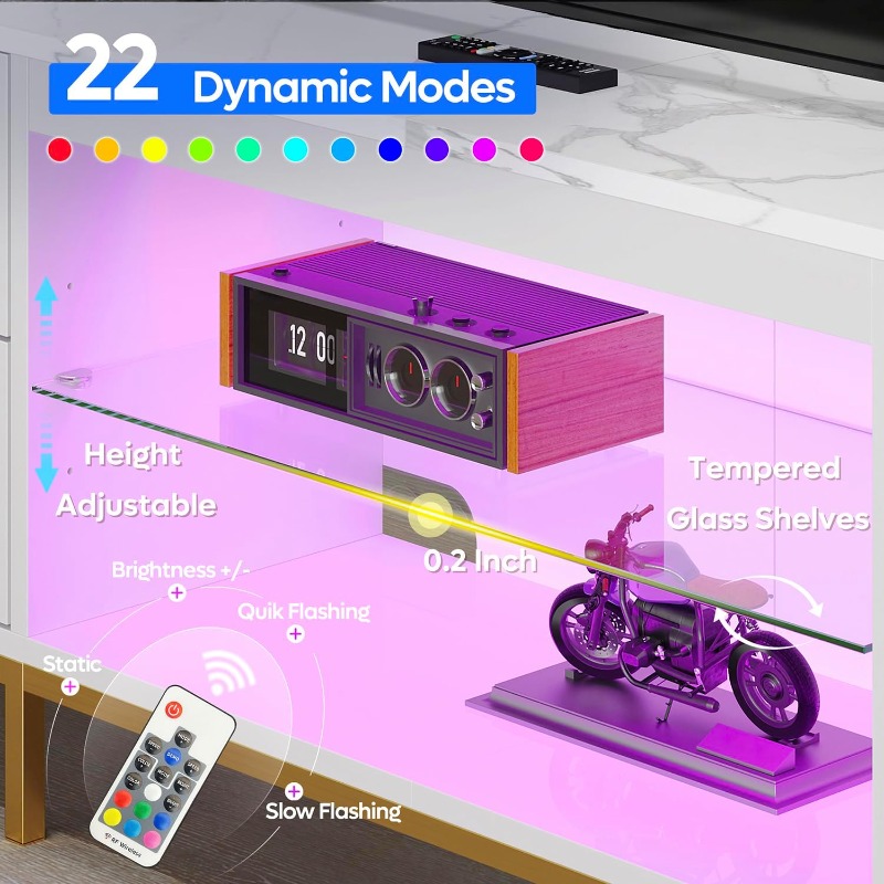 Bestier TV Stand for 75/80/85  - Gaming Console Entertainment Center ulasan dan harga