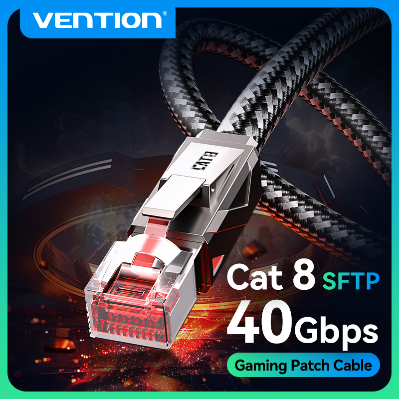 Vention Cat8 Ethernet Cable 40 - Lan Cable Gaming ulasan dan harga