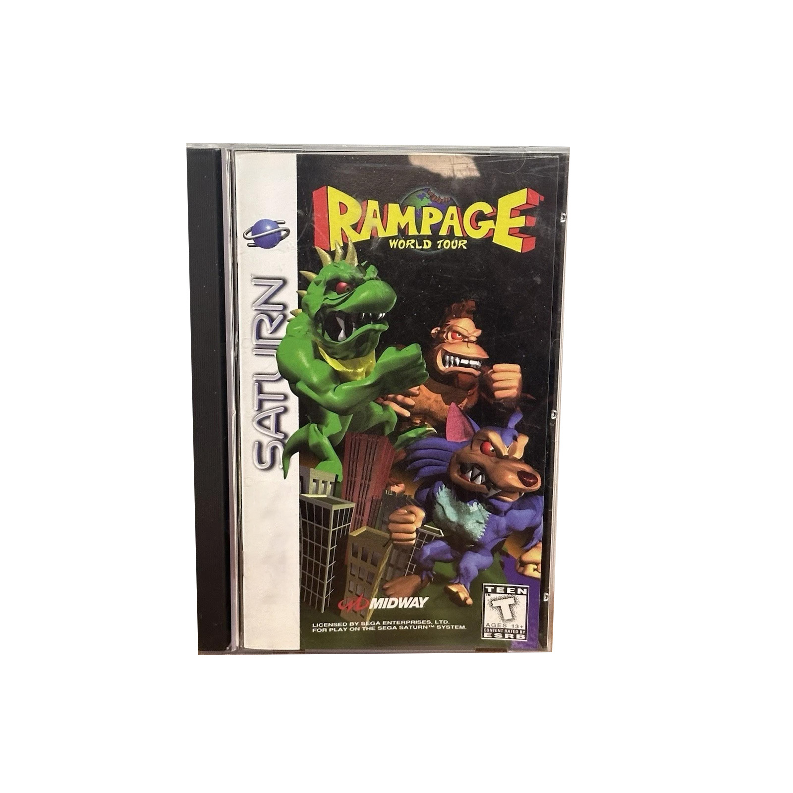 Saturn Copy Disc Game rampage  - Gaming Console Retro ulasan dan harga