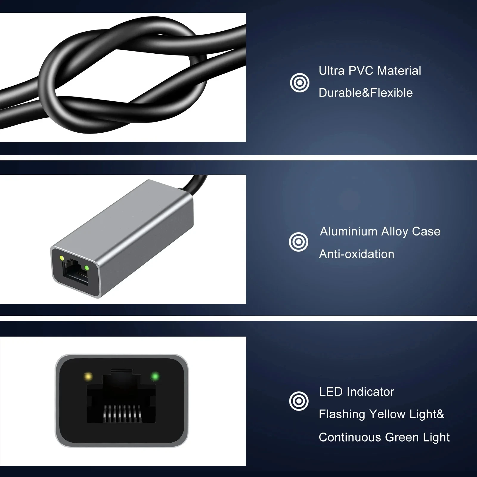 Kebidumei 1000Mbps Network Car - Lan Cable Gaming ulasan dan harga