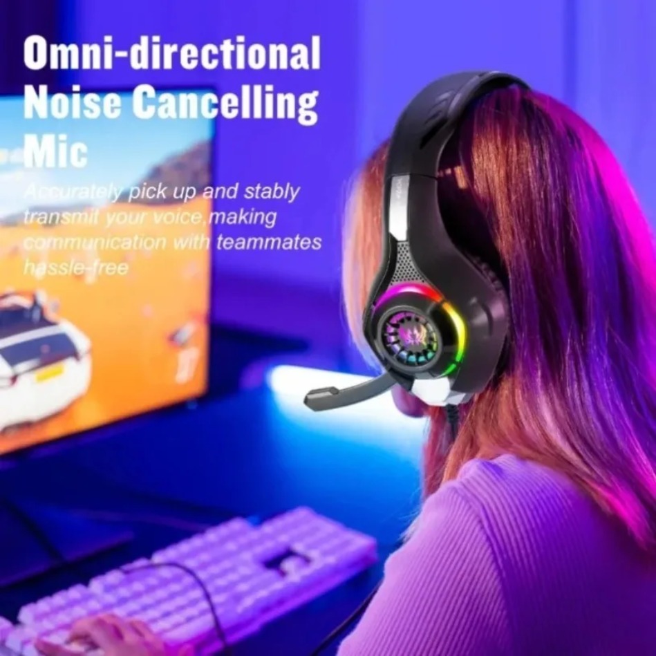 PC Gaming Headset with Mic RGB - Gaming Console Headset ulasan dan harga