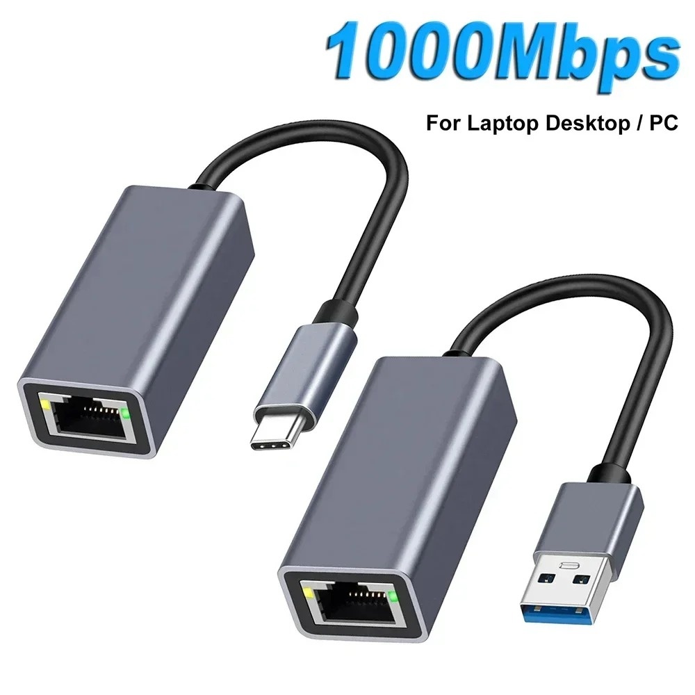 USB Type C Ethernet Adapter Ne - Lan Cable Gaming ulasan dan harga