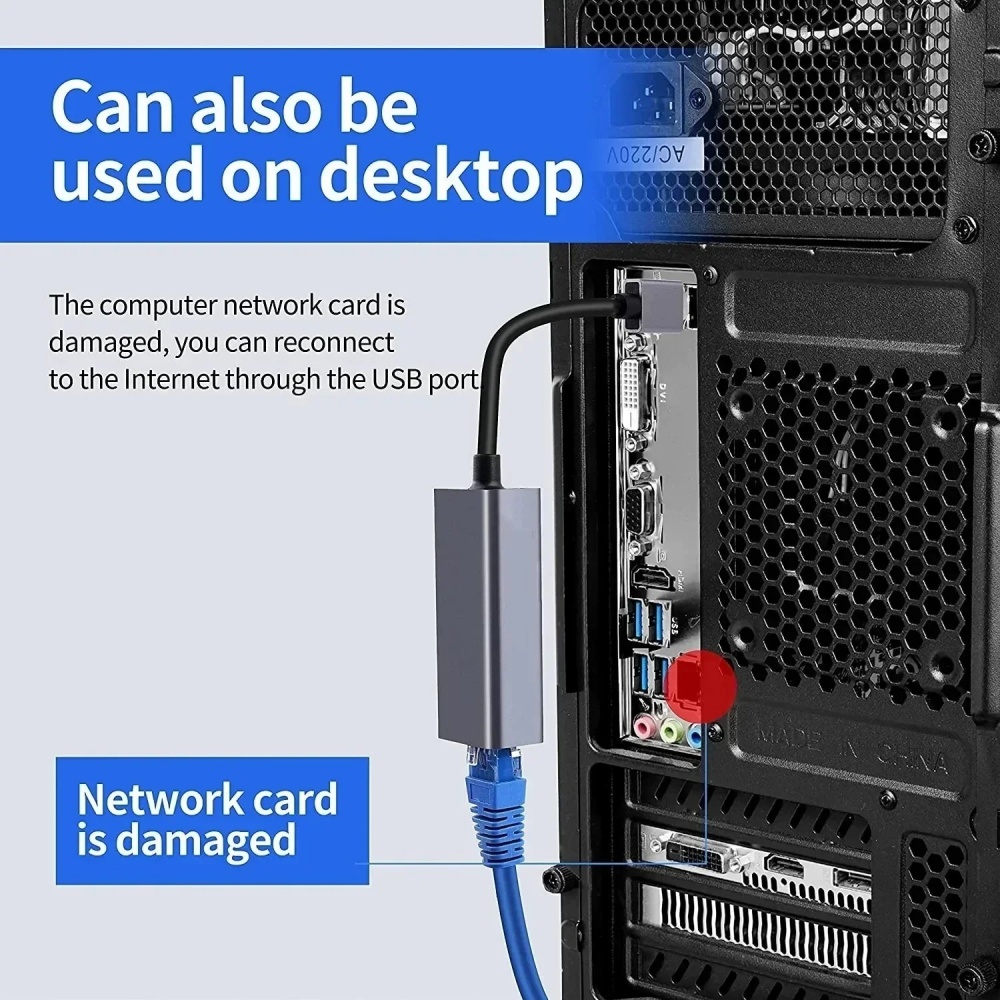 USB Type C Ethernet Adapter Ne - Lan Cable Gaming ulasan dan harga